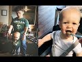 HAPPIEST WITH DAD!!! BABY JACKSON ROLOFF LEARN TO WALK WITH DAD's ZACH ROLOFF!!! [VIDEO]