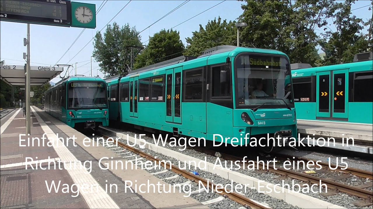 Stadtbahn und Straßenbahn Frankfurt am Main - YouTube