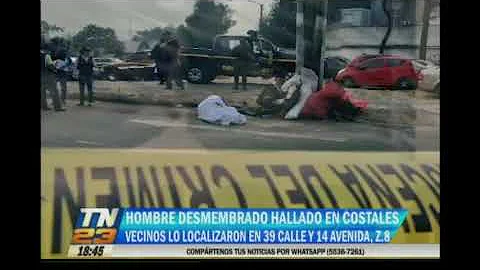 Hombre desmenbrado fue hallado en costales