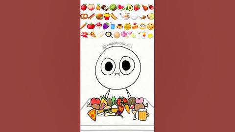 Food emoji challenge!! #shorts #animation