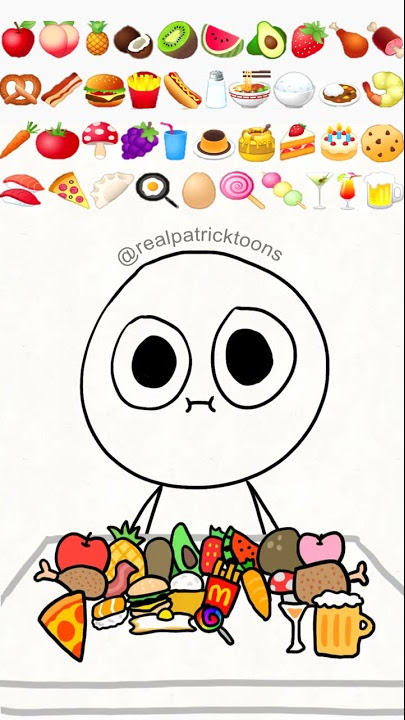 Food emoji challenge!! #shorts #animation