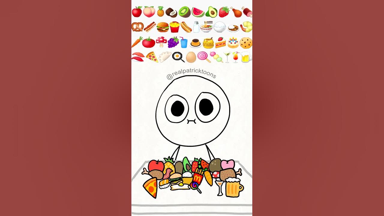 Food emoji challenge!! #shorts #animation