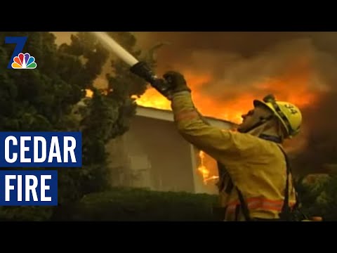 Raw Video of Cedar Fire's Devastation (2003) | NBC 7 San Diego