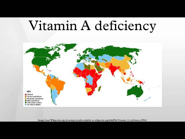 Vitamin A Deficiency Map