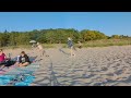 Sunset on Esch Beach Lake Michigan, Pt 7: Little Bird Dances on the Shore, 16:9 Clip, Michigan in VR