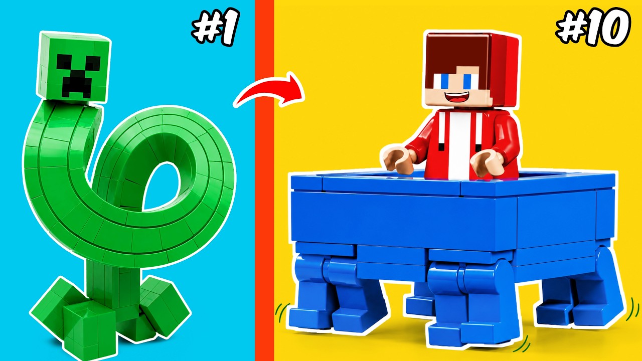 LEGO MINECRAFT : JJ et Mikey en versions amusantes | BEAR Bricks France