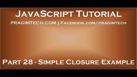 JavaScript closure example