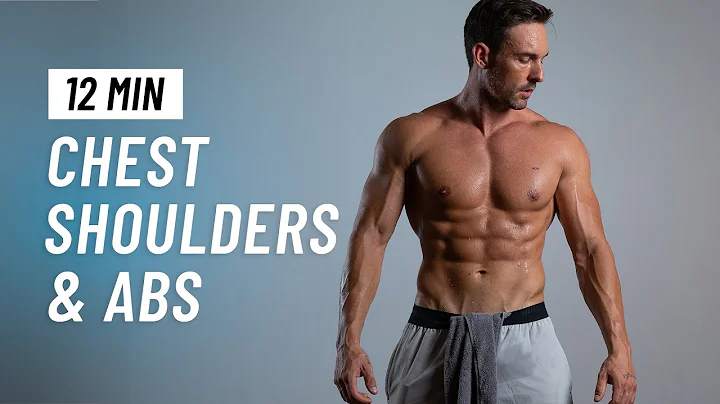 12 Min Chest, Shoulder & Abs Workout At Home (No Equipment, No Repeats)