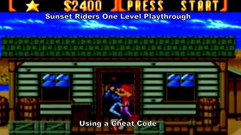 Sunset Riders One Level Playthrough using a MegaDrive Cheat Code :D #Megadrive #Sega #CheatCode