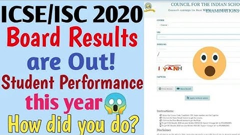 👍how to check icse result 2020 ! ICSE ISC board exam result