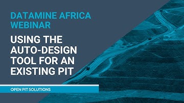 Studio OP - Using Auto-Design Tool for an Existing Pit