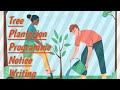 "Tree Plantation Programme in Your School" Notice Writing by Mantu Ma'am