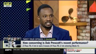 ESPN GET UP | Domonique Foxworth DEBATE: How concerning is Dak Prescott's recent performance?