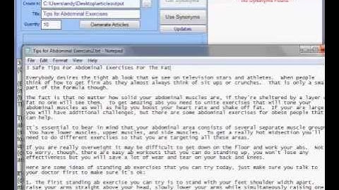 Article Spintax Video