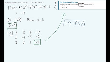 Synthetic Substitution as the Remainder Theorem