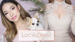 Every girl should own a Nude Lace Dress! Its so Classy & Sexy | Try-On Haul Ft. YesStyle screenshot 2