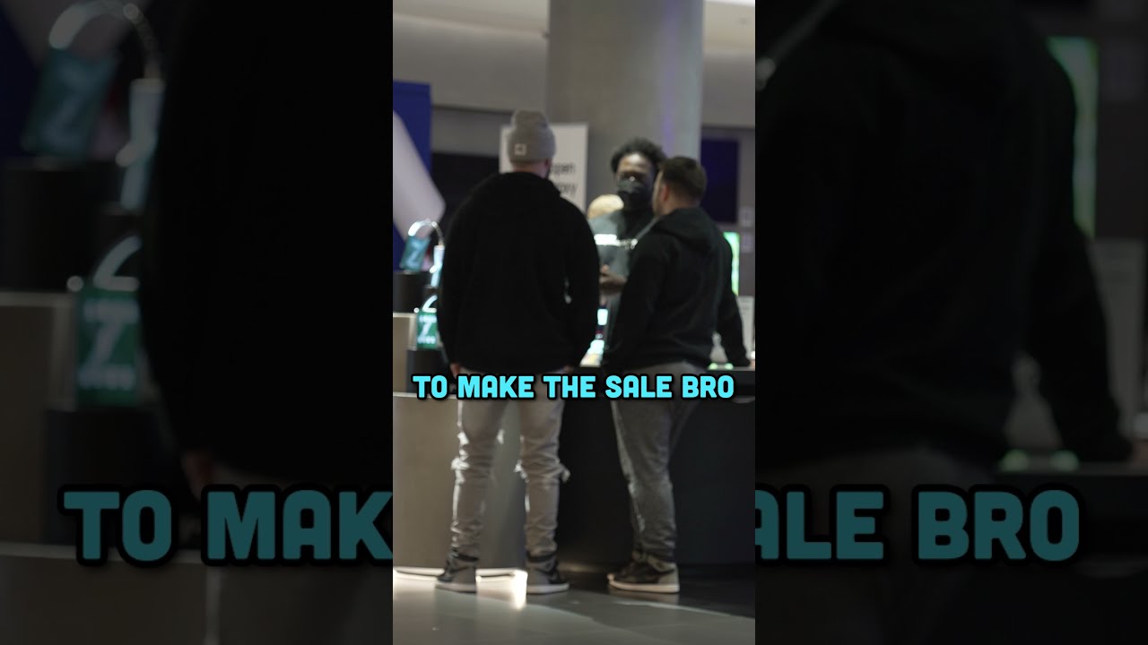 Asking a Samsung employee if Apple is better! 🤔😂 #shorts