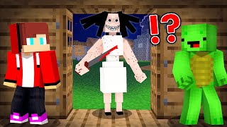 Don't Open Door to Serbian Dancing Lady in Minecraft JJ and Mikey Maizen