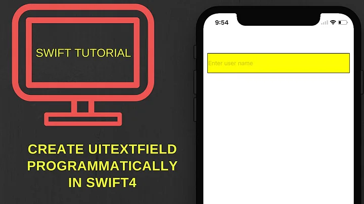 Create UITextField programmatically in swift 4