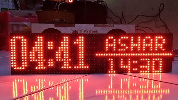 Membuat Jam Waktu Shalat (JWS) Arduino P4.75