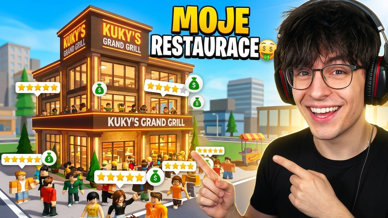 KOUPIL JSEM SI VLASTNÍ RESTAURACI.. a takhle vypadá 🤑 | Roblox Restaurant Tycoon 2