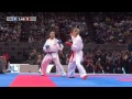 Final Female Kumite -55kg. Lucie Ignace vs Jelena Kovacevic. World Karate Championships 2012