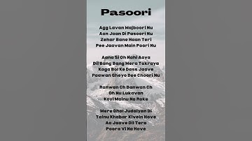 Thumbnail of Pasoori - Ali Sethi, Shae Gill Lyrics