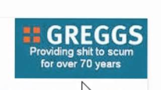 Greggs New Logo   Providing Shit To Scum For Over 70 Years