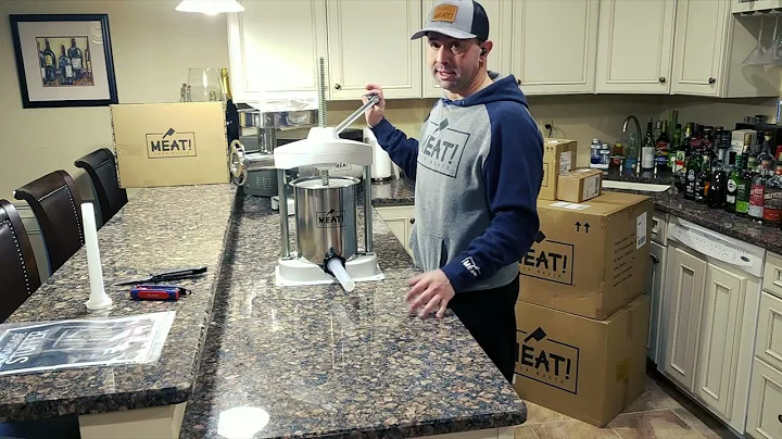 Unboxing Meat! 15# Sausage Stuffer with The Real Meat Stick - 4K