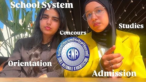 كل مايجب معرفته عن المدرسة الوطنية للهندسة المعمارية👷‍♀️ENA (فيديو شامل)