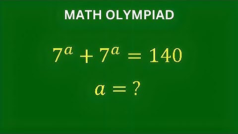 A Very Nice Math Olympiad Problem | Solve for x | Exponential Equation | Algebra