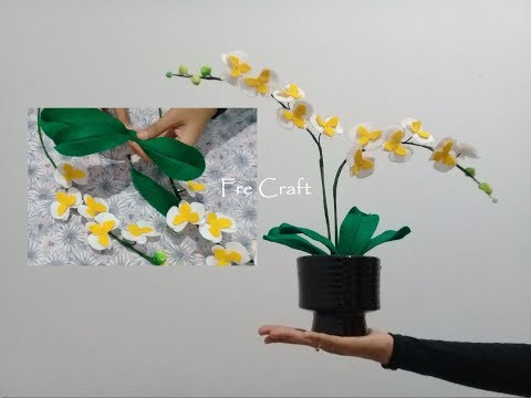 Tutorial Membuat Bunga Anggrek Dari Kain Flanel Youtube
