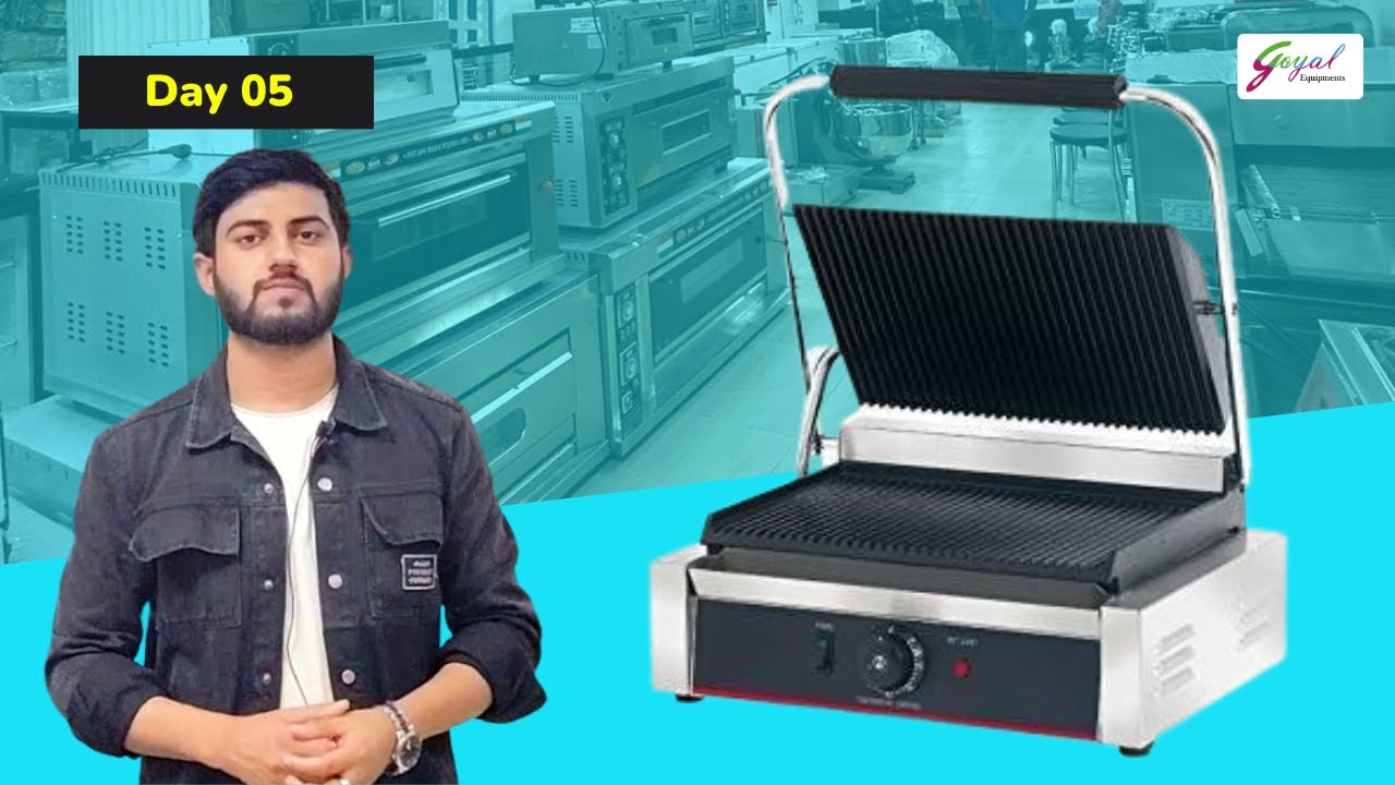 Commercial Electric Sandwich Griller Full Review YouTube