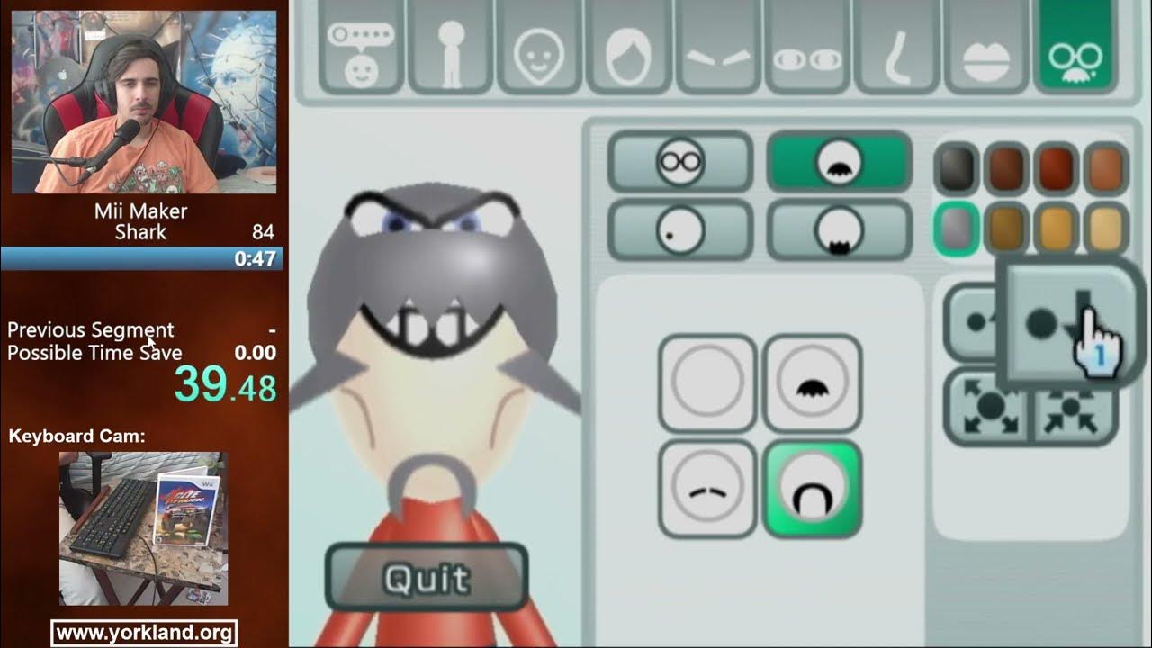 Mii Maker Shark in 45 Seconds YouTube
