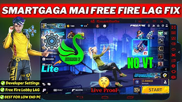 SmartGaga lite version for free fire 🤩 SMART GAGA BEST SETTINGS 😈 Free Fire Lag Fix 100% Live ProoF