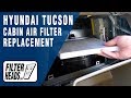 How to Replace Cabin Air Filter Hyundai Tucson - With Tray