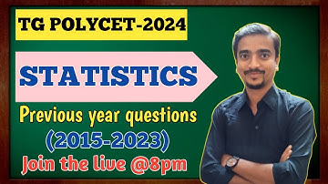 AP & TS POLYCET-2024 | STATISTICS | PREVIOUS YEAR QUESTIONS (2015-2023) | AP& TS | MATHWAY