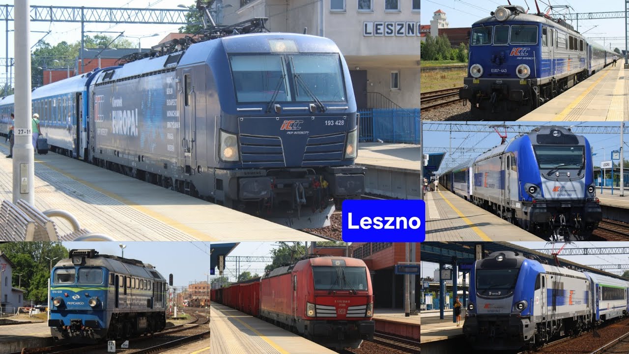 Pociągi na stacji Leszno TLK, IC, KW, PolRegio