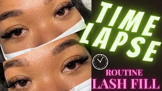 Routine Lash Fill Time Lapse | SelfieBySK