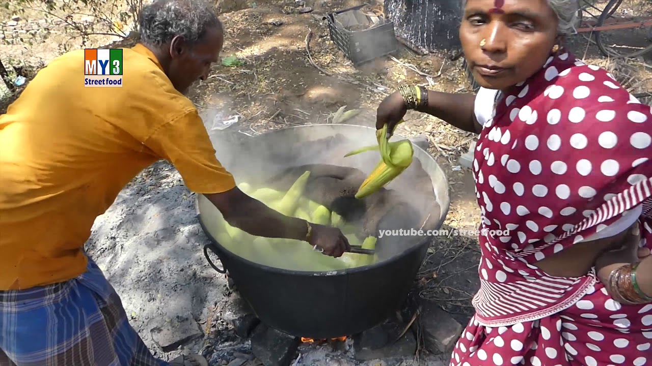 Hardwoking Old Couple Selling Boiled Sweet Corn | Street Food | STREET FOOD