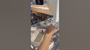 Ribbon pasting machine on gift boxes