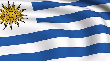 Uruguay - Flying Flag Looped Video Background