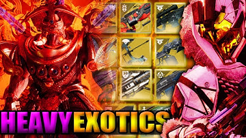 Every Exotic Heavy Vs. Caiatl Duality Dungeon Final Boss (Destiny 2)
