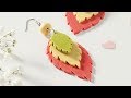 FIMO leather-effect Leaf earrings ▪ DIY | STAEDTLER