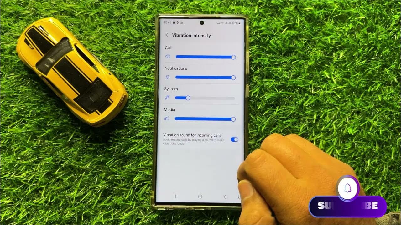How to Change The Media Vibration Intensity Samsung Galaxy S24 Ultra YouTube