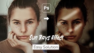 How to Add Sun Rays Effect on Face | Photoshop Light Rays Effect