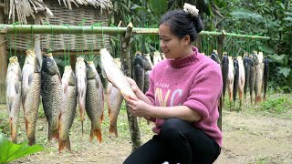 Smoked Fish Making Process  Marinate fish & preserve all year round | Lý Thị Ca