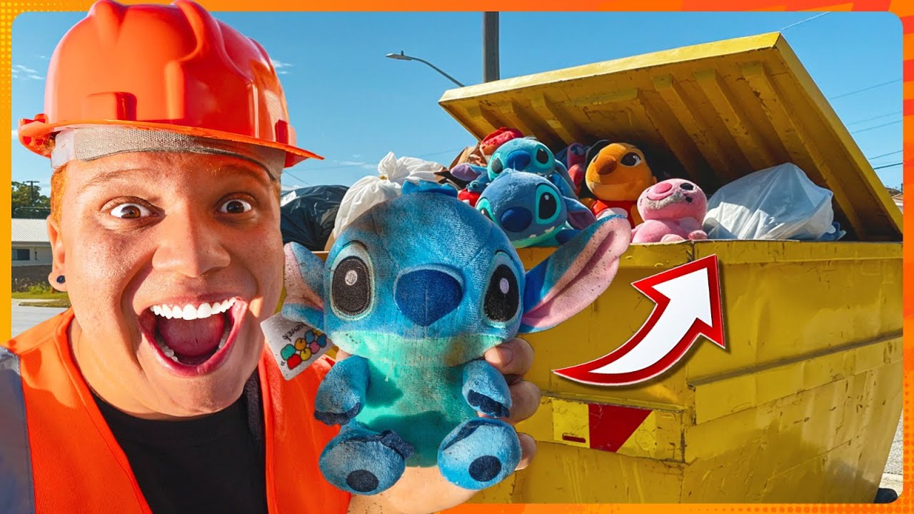ENCONTREI O STITCH NO LIXO!! *Não Acredito