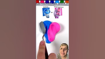 What color do mixed emotions make? (Inside Out 2) #colormixing #insideout #insideout2 #satisfying