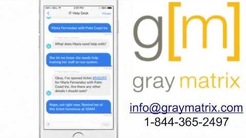Gray Matrix Chat Bot - Help Desk - Create a ticket